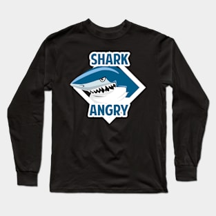 Shark angry Long Sleeve T-Shirt